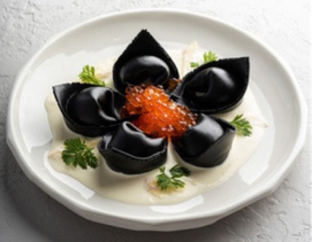 Tortelloni crabe & crevettes, bisque de homard